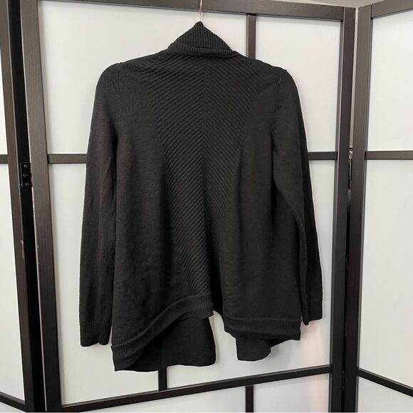 [M] Brooks Brothers 100% Merino Wool Blend Black Knit Cardigan Women’s - Picture 5 of 7